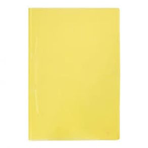 Pasta-Grampo-Trilho-Yes-Plástico-Transparente-Oficio-112S-Amarela