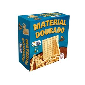 Material Dourado 74 Peças em Madeira - Pais e Filhos