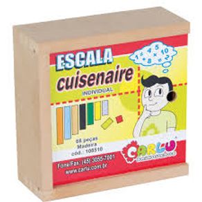 Brinquedo Pedagógico Escala Cuisenaire Individual 68 Peças